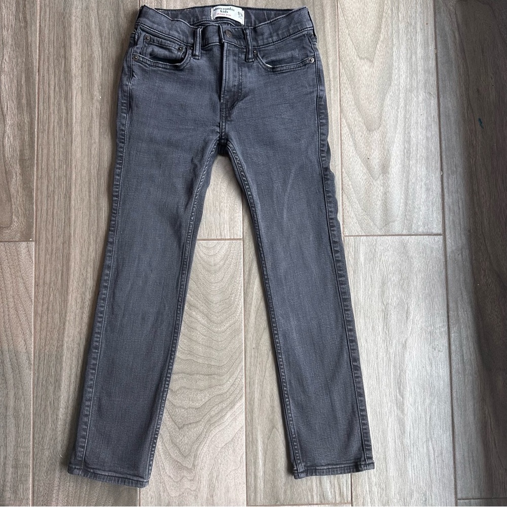 Abercrombie & Fitch Kids Jeans Size 9/10 Youth Skinny Mid Rise  Black Denim